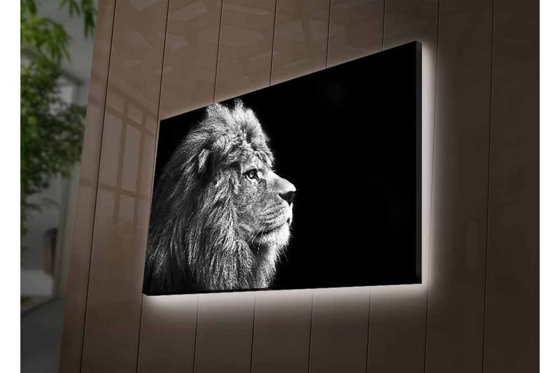Väggdekor LED-belysning Canvas Målning - Inredning - Tavlor & konst - Canvastavlor