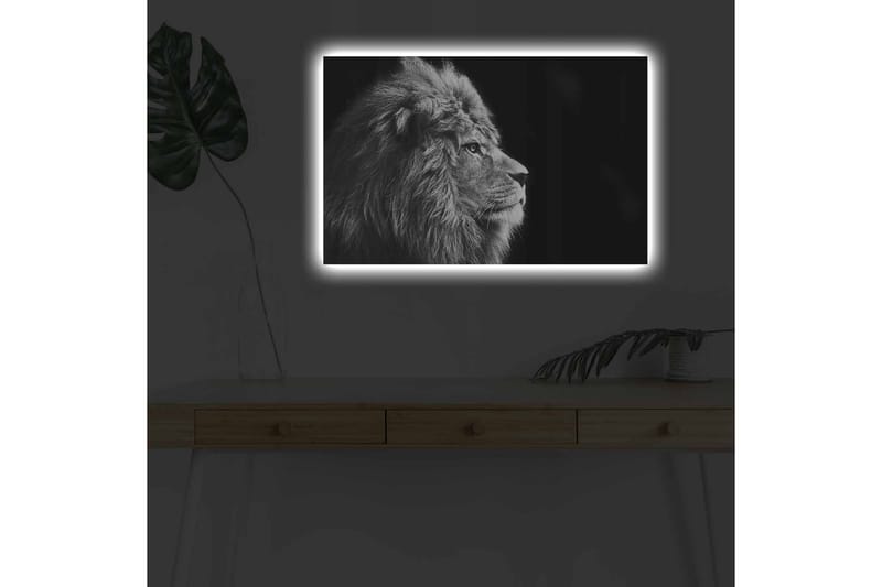Väggdekor LED-belysning Canvas Målning - Inredning - Tavlor & konst - Canvastavlor