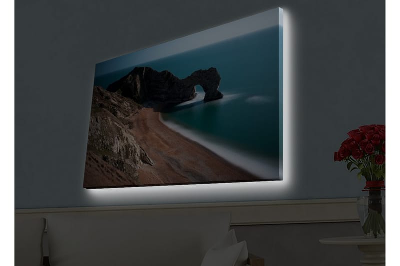 Väggdekor LED-belysning Canvas Målning - Inredning - Tavlor & konst - Canvastavlor