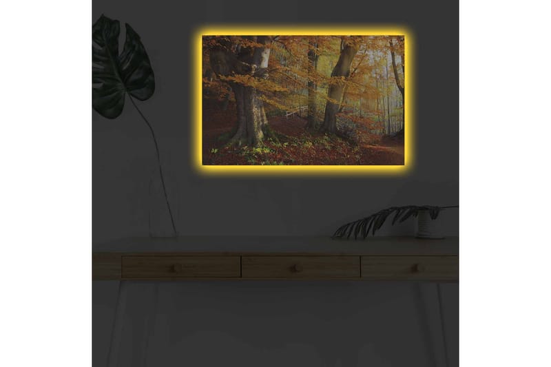 Väggdekor LED-belysning Canvas Målning - Inredning - Tavlor & konst - Canvastavlor