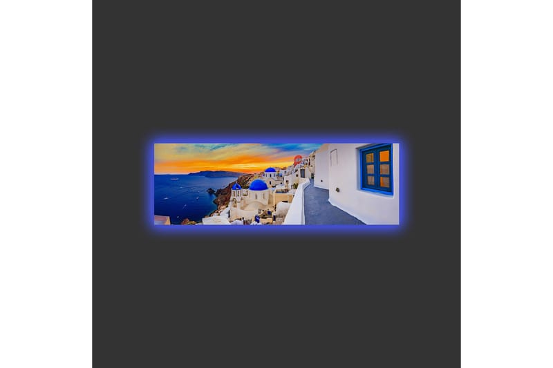 Väggdekor LED-belysning Canvas Målning - Inredning - Tavlor & konst - Canvastavlor