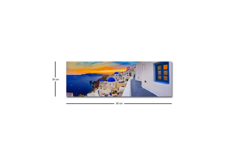 Väggdekor LED-belysning Canvas Målning - Inredning - Tavlor & konst - Canvastavlor