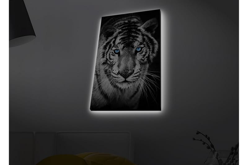 Väggdekor LED-belysning Canvas Målning - Inredning - Tavlor & konst - Canvastavlor