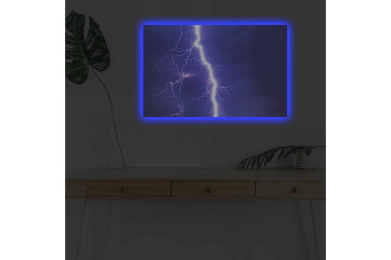 Väggdekor LED-belysning Canvas Målning - Inredning - Tavlor & konst - Canvastavlor