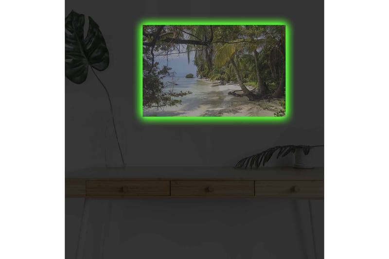 Väggdekor LED-belysning Canvas Målning - Inredning - Tavlor & konst - Canvastavlor