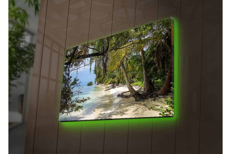 Väggdekor LED-belysning Canvas Målning - Inredning - Tavlor & konst - Canvastavlor