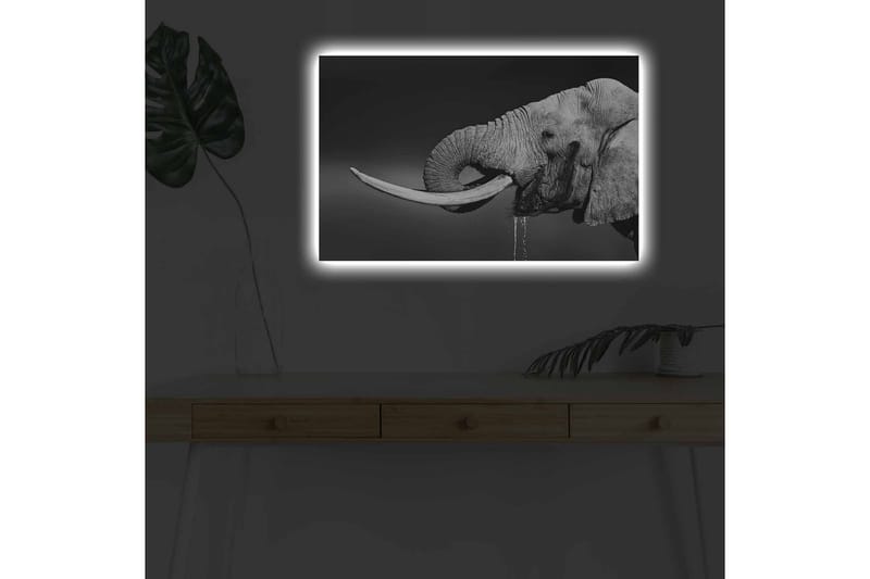 Väggdekor LED-belysning Canvas Målning - Inredning - Tavlor & konst - Canvastavlor
