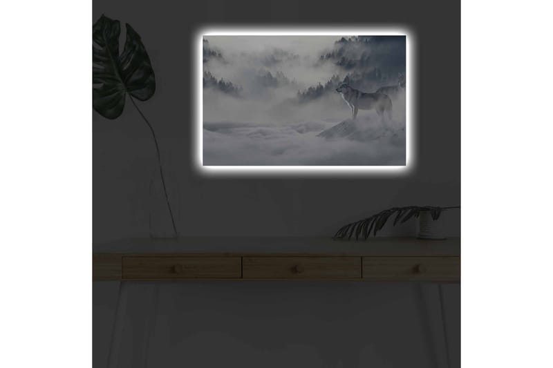 Väggdekor LED-belysning Canvas Målning - Inredning - Tavlor & konst - Canvastavlor