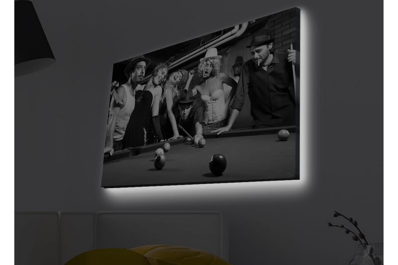 Väggdekor LED-belysning Canvas Målning - Inredning - Tavlor & konst - Canvastavlor