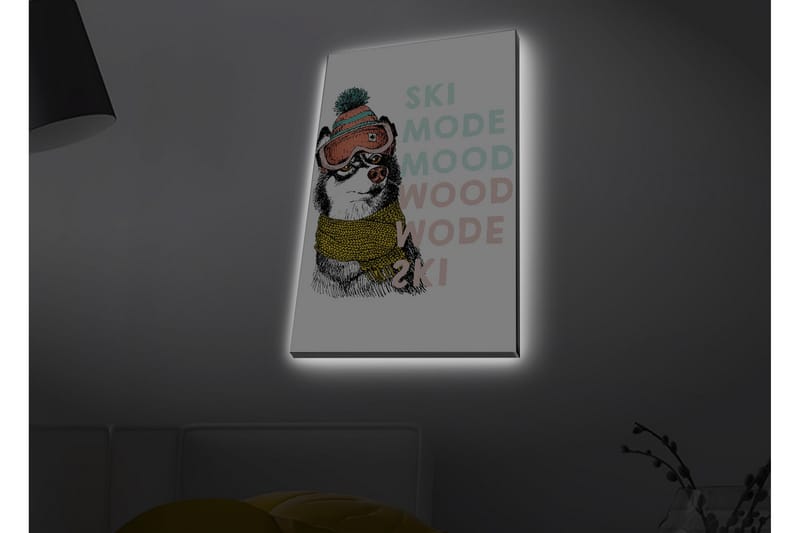 Väggdekor LED-belysning Canvas Målning - Inredning - Tavlor & konst - Canvastavlor