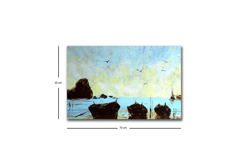 Väggdekor LED-belysning Canvas Målning - Inredning - Tavlor & konst - Canvastavlor