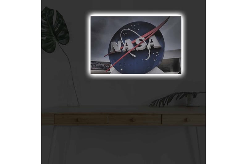 Väggdekor LED-belysning Canvas Målning - Inredning - Tavlor & konst - Canvastavlor