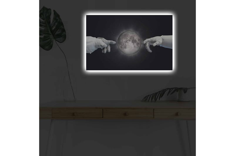 Väggdekor LED-belysning Canvas Målning - Inredning - Tavlor & konst - Canvastavlor