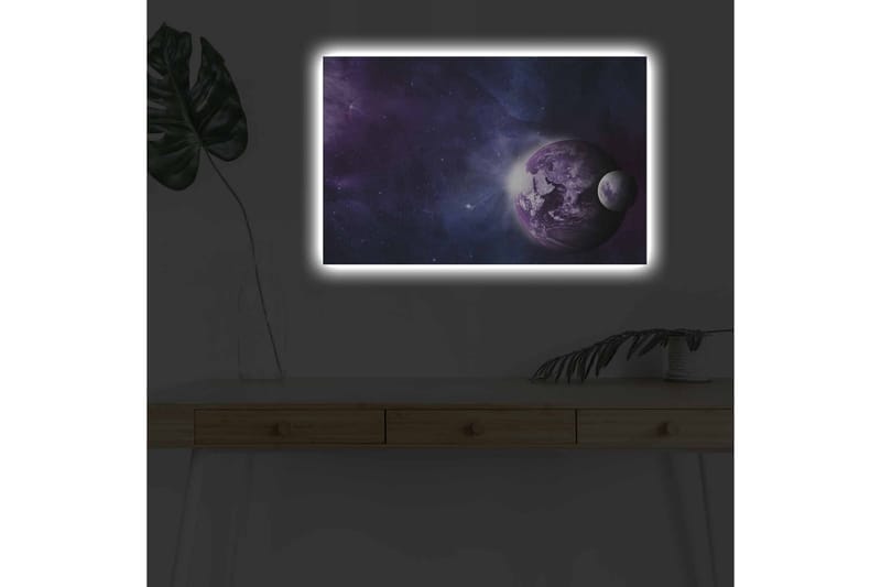 Väggdekor LED-belysning Canvas Målning - Inredning - Tavlor & konst - Canvastavlor