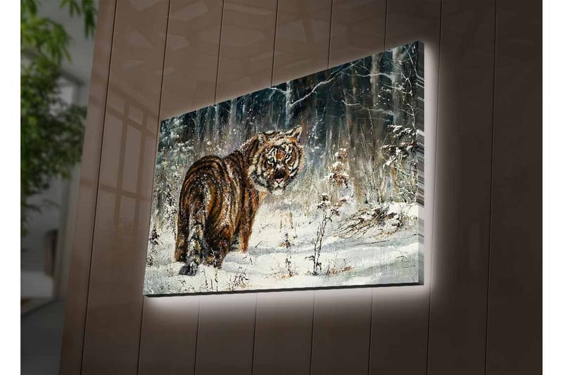 Väggdekor LED-belysning Canvas Målning - Inredning - Tavlor & konst - Canvastavlor