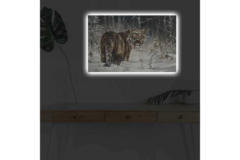 Väggdekor LED-belysning Canvas Målning - Inredning - Tavlor & konst - Canvastavlor