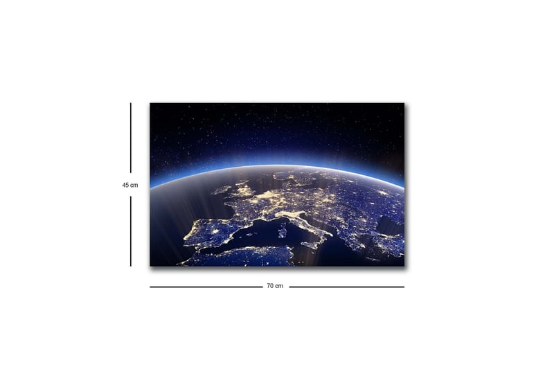 Väggdekor LED-belysning Canvas Målning - Inredning - Tavlor & konst - Canvastavlor