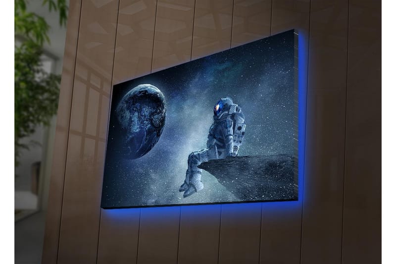Väggdekor LED-belysning Canvas Målning - Inredning - Tavlor & konst - Canvastavlor