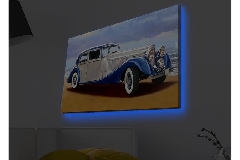 Väggdekor LED-belysning Canvas Målning - Inredning - Tavlor & konst - Canvastavlor