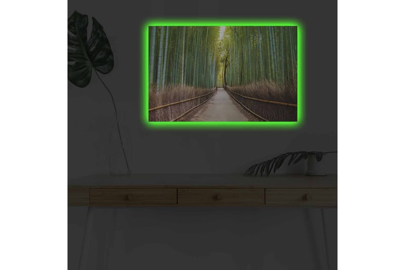 Väggdekor LED-belysning Canvas Målning - Inredning - Tavlor & konst - Canvastavlor