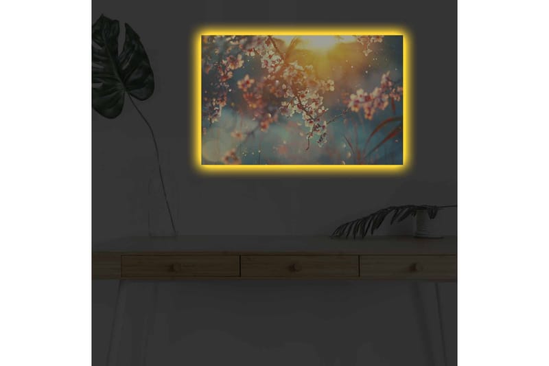 Väggdekor LED-belysning Canvas Målning - Inredning - Tavlor & konst - Canvastavlor