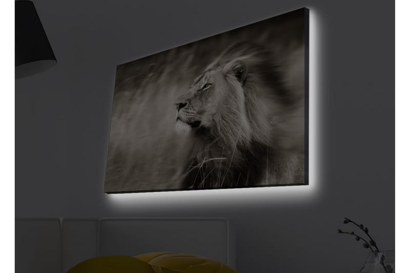 Väggdekor LED-belysning Canvas Målning - Inredning - Tavlor & konst - Canvastavlor