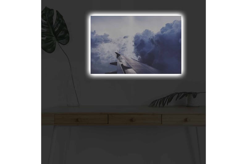 Väggdekor LED-belysning Canvas Målning - Inredning - Tavlor & konst - Canvastavlor