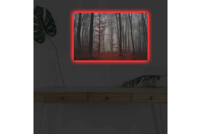 Väggdekor LED-belysning Canvas Målning - Inredning - Tavlor & konst - Canvastavlor