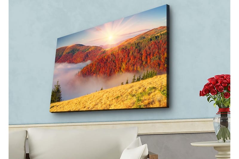 Väggdekor LED-belysning Canvas Målning - Inredning - Tavlor & konst - Canvastavlor
