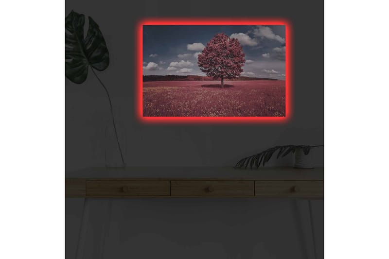 Väggdekor LED-belysning Canvas Målning - Inredning - Tavlor & konst - Canvastavlor
