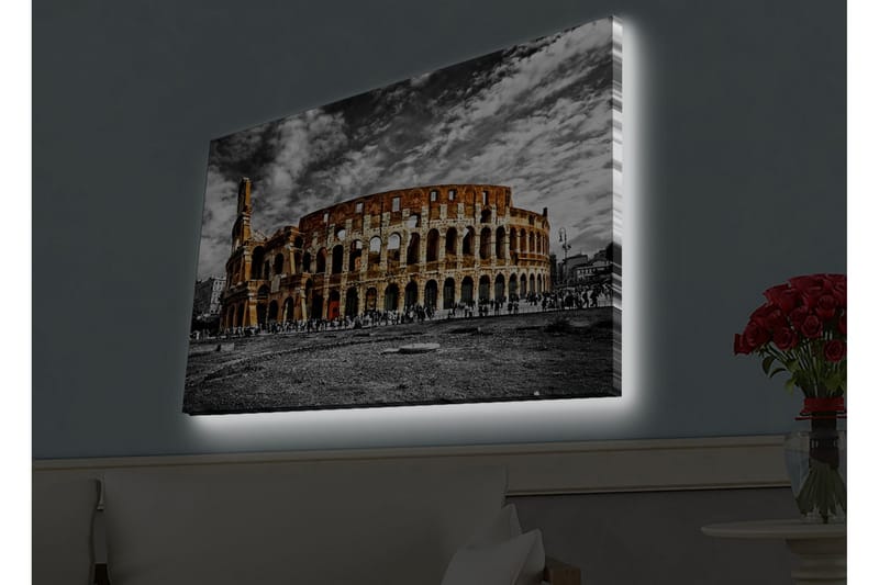 Väggdekor LED-belysning Canvas Målning - Inredning - Tavlor & konst - Canvastavlor