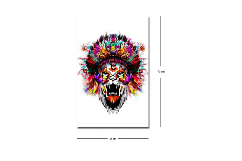 Väggdekor LED-belysning Canvas Målning - Inredning - Tavlor & konst - Canvastavlor
