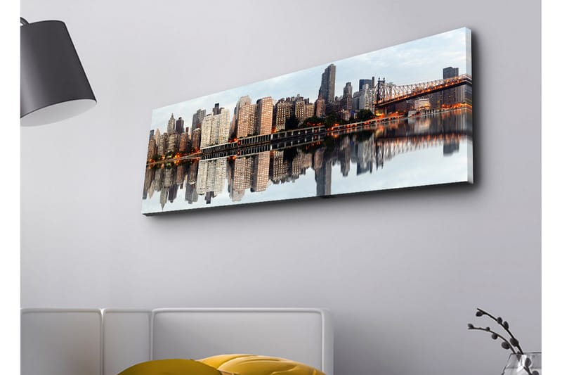 Väggdekor LED-belysning Canvas Målning - Inredning - Tavlor & konst - Canvastavlor