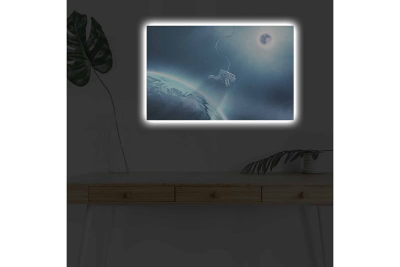 Väggdekor LED-belysning Canvas Målning - Inredning - Tavlor & konst - Canvastavlor