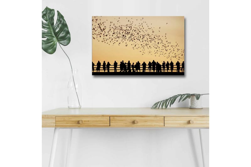 Väggdekor LED-belysning Canvas Målning - Inredning - Tavlor & konst - Canvastavlor