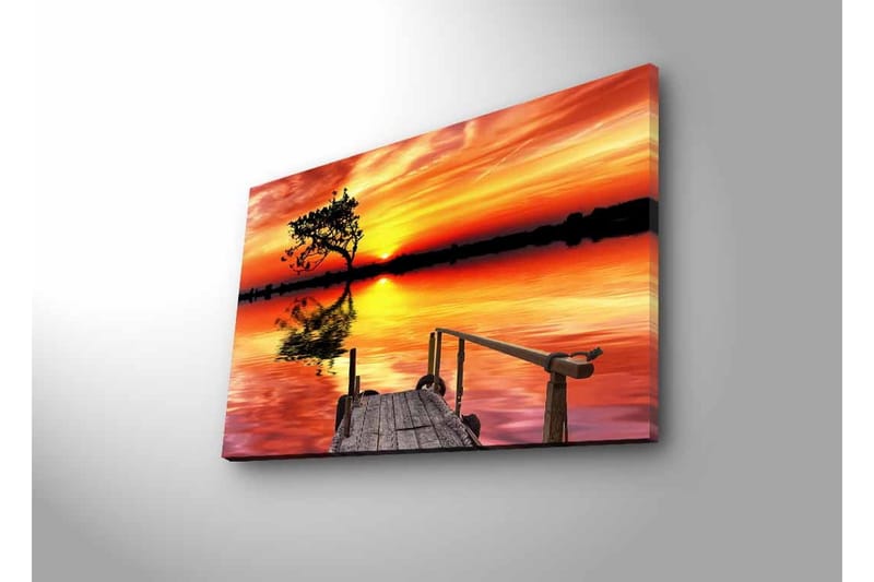 Väggdekor LED-belysning Canvas Målning - Inredning - Tavlor & konst - Canvastavlor
