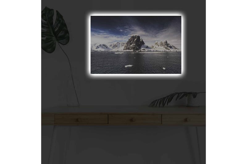 Väggdekor LED-belysning Canvas Målning - Inredning - Tavlor & konst - Canvastavlor