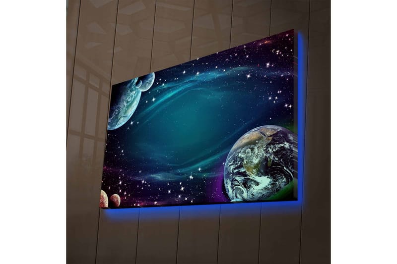 Väggdekor LED-belysning Canvas Målning - Inredning - Tavlor & konst - Canvastavlor