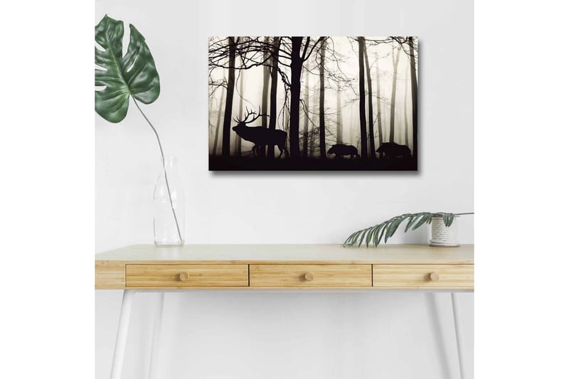 Väggdekor LED-belysning Canvas Målning - Inredning - Tavlor & konst - Canvastavlor