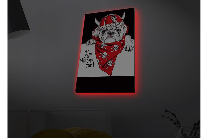 Väggdekor LED-belysning Canvas Målning - Inredning - Tavlor & konst - Canvastavlor