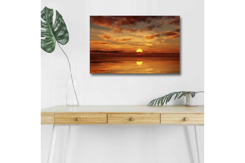 Väggdekor LED-belysning Canvas Målning - Inredning - Tavlor & konst - Canvastavlor