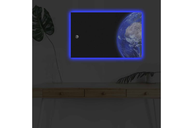 Väggdekor LED-belysning Canvas Målning - Inredning - Tavlor & konst - Canvastavlor
