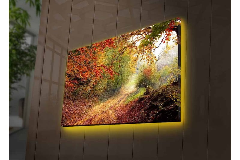 Väggdekor LED-belysning Canvas Målning - Inredning - Tavlor & konst - Canvastavlor