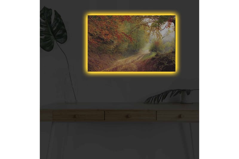 Väggdekor LED-belysning Canvas Målning - Inredning - Tavlor & konst - Canvastavlor