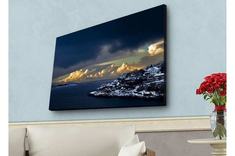 Väggdekor LED-belysning Canvas Målning - Inredning - Tavlor & konst - Canvastavlor