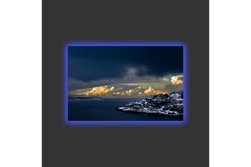 Väggdekor LED-belysning Canvas Målning - Inredning - Tavlor & konst - Canvastavlor