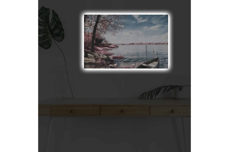 Väggdekor LED-belysning Canvas Målning - Inredning - Tavlor & konst - Canvastavlor