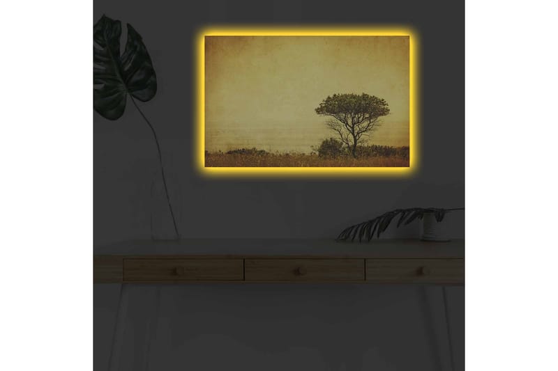 Väggdekor LED-belysning Canvas Målning - Inredning - Tavlor & konst - Canvastavlor