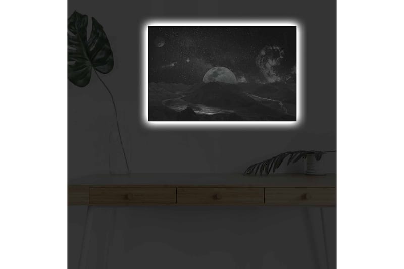 Väggdekor LED-belysning Canvas Målning - Inredning - Tavlor & konst - Canvastavlor