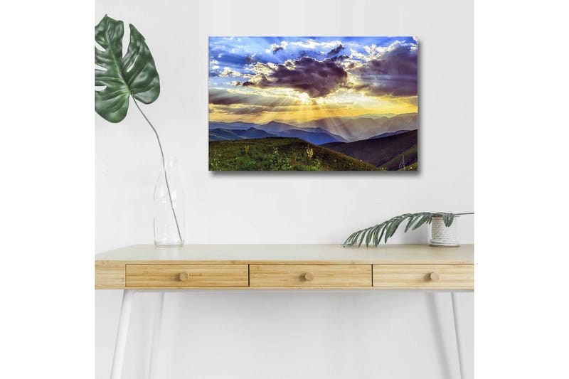 Väggdekor LED-belysning Canvas Målning - Inredning - Tavlor & konst - Canvastavlor